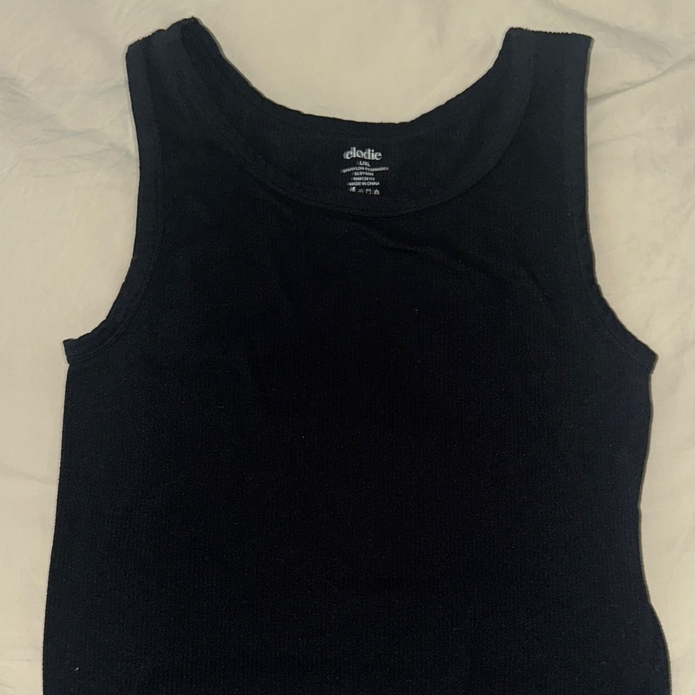 Elodie Classic Black Tank Top